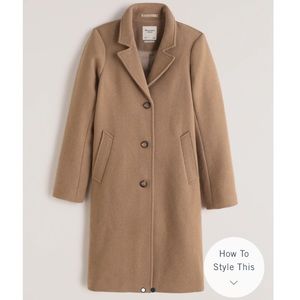 Wool-blend Dad Coat